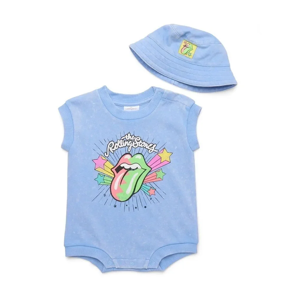 Baby Bodysuit Romper Sun Hat 6-Piece Set Size 6-9M